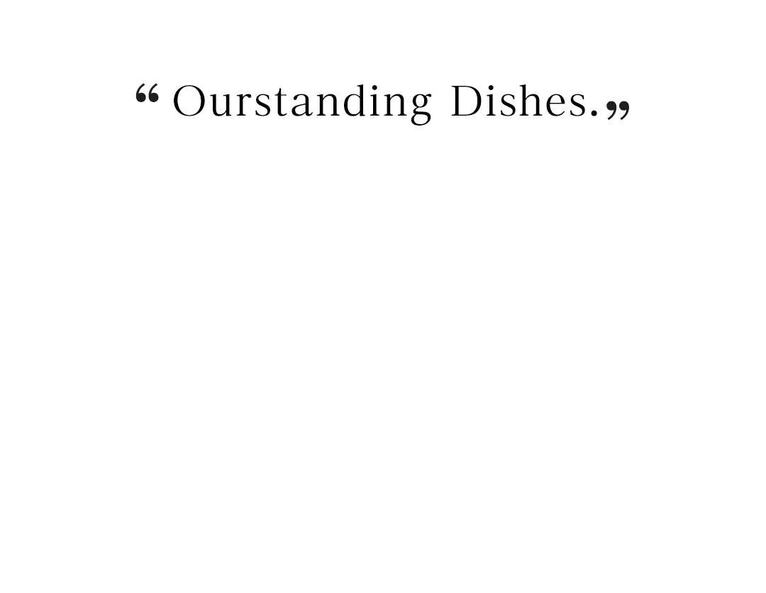 Outstanding Dishes